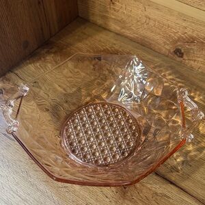 Vintage 1930’s Lancaster Elegant Pink Depression Glass Bowl